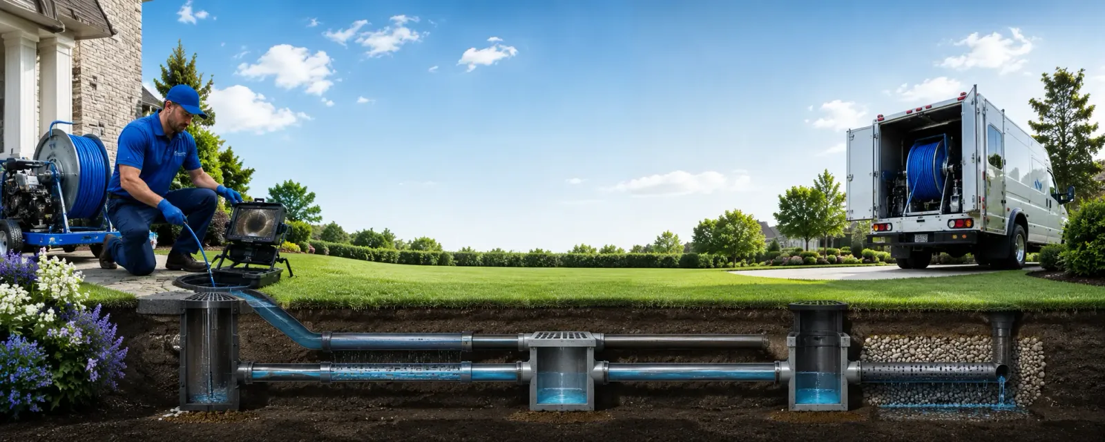 Outdoor drain cleaning information for Netcong, NJ